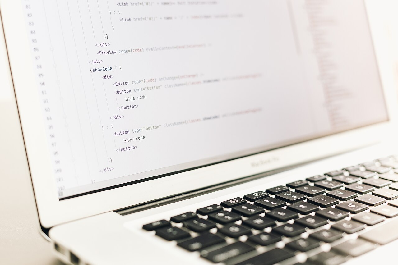 Lines of code on a monitor